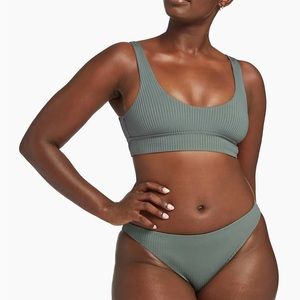 Vitamin A Sienna Tank in Sea Green EcoRib